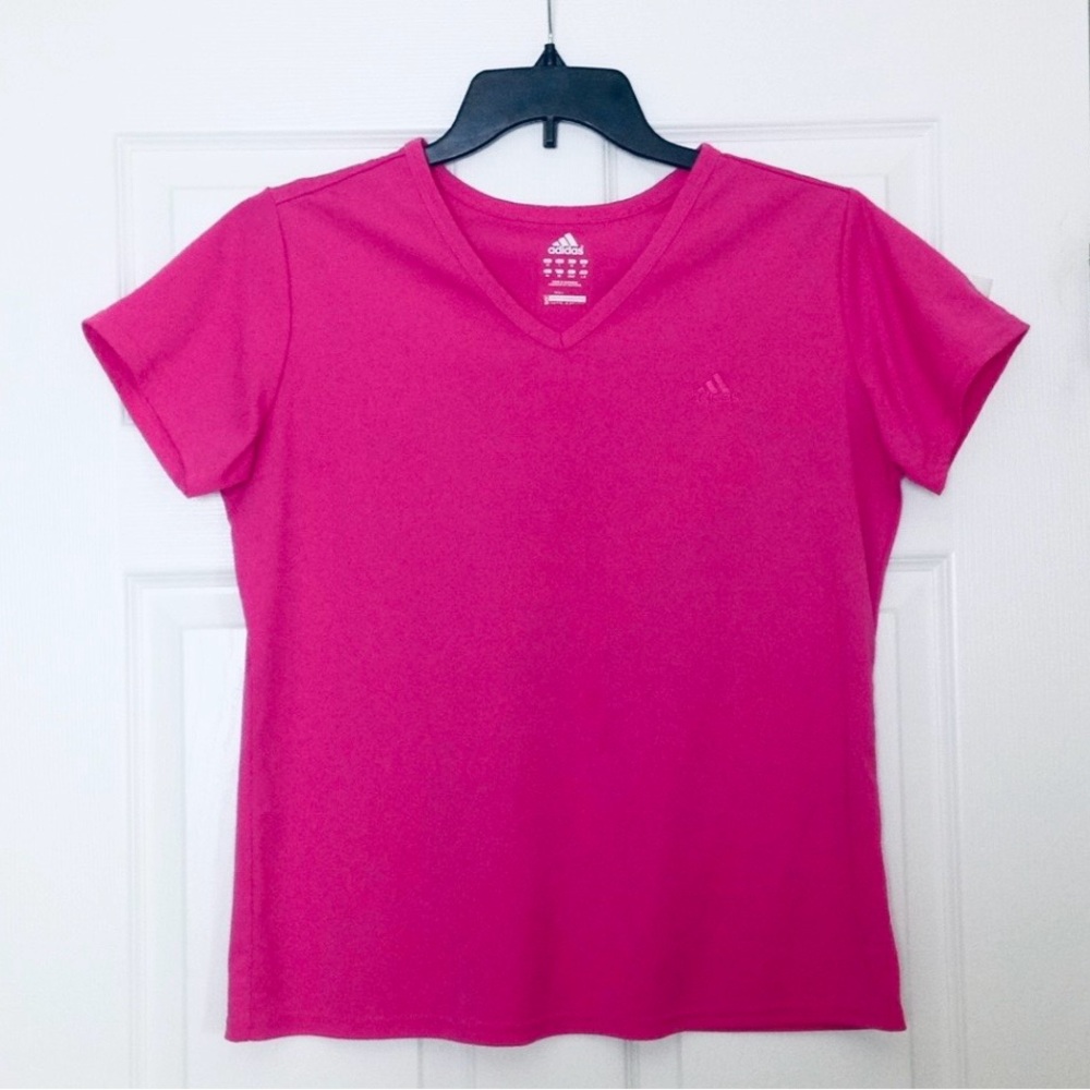 Adidas Pink ATS Dry Short Sleeve T-Shirt Women’s Size L EUC